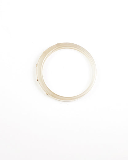 Single Continuum Bracelet - White Chalcedony