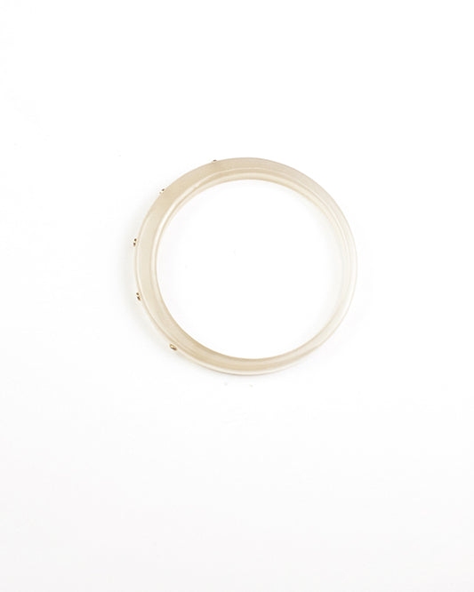 Single Continuum Bracelet - White Chalcedony
