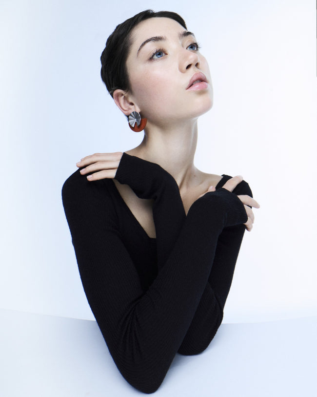 Fold collection Earing - Red Jasper