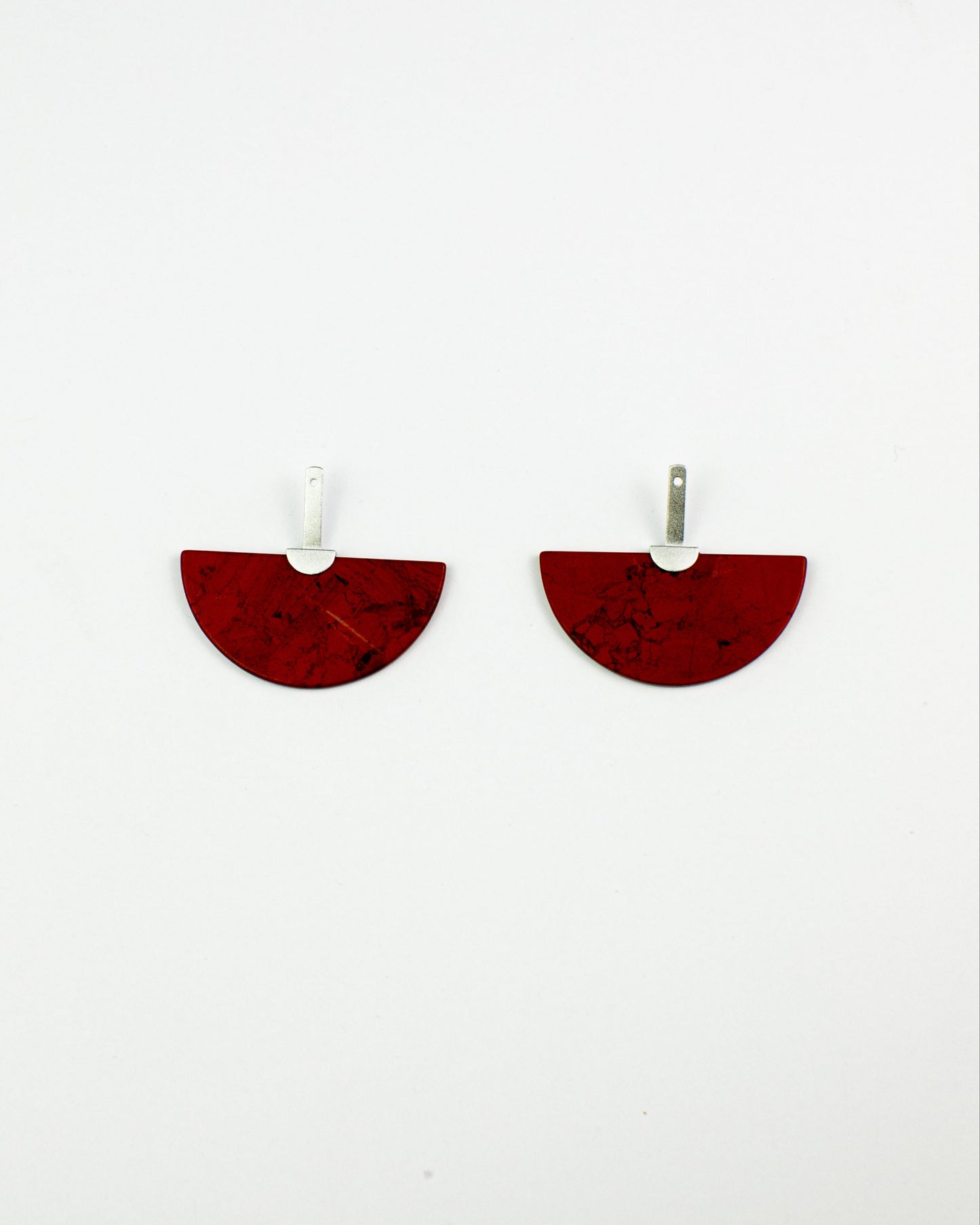 Fold collection Earing - Red Jasper