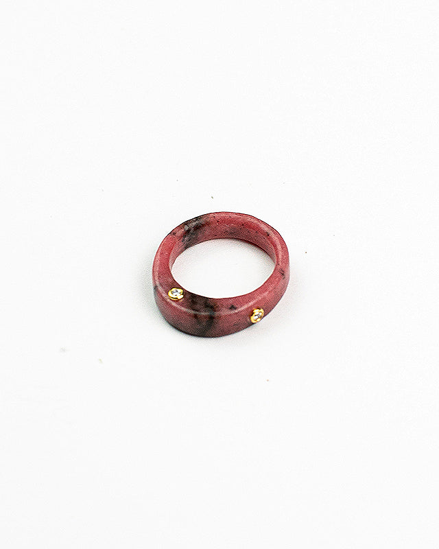 Continuum Single Ring -  Red Jasper
