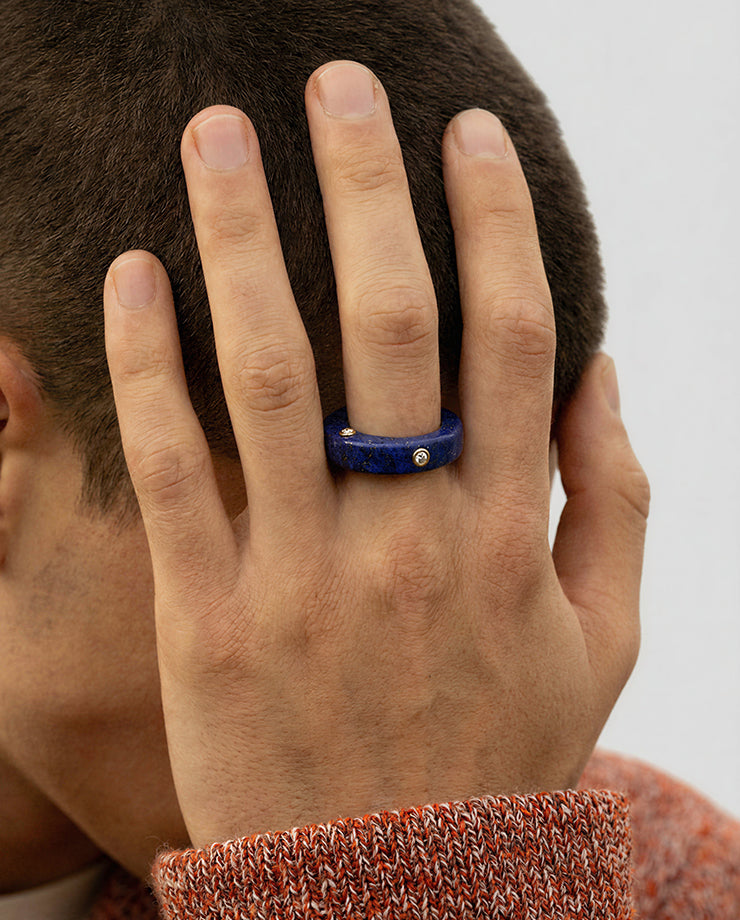 Continuum Single Ring - Lapis Lazuli