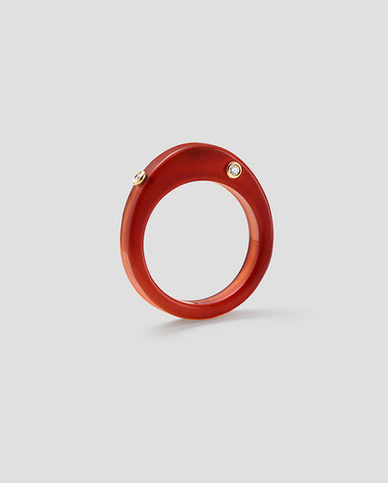 Continuum Single Ring - Carnelian