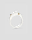 Continuum Single Ring - White Chalcedony