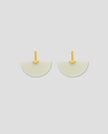 Fold collection Earrings - White Jade