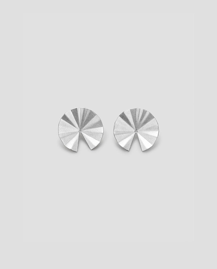 Fold collection Earring - Green Jade