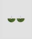 Fold collection Earring - Green Jade