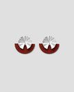Fold collection Earring - Red Jasper