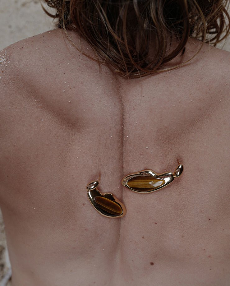 Pebble I —–Gold Tiger’s eye