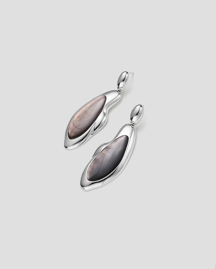Pebble I — Silver Black Mother of Pearl
