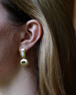 Pebble two Earrings - Turquoise